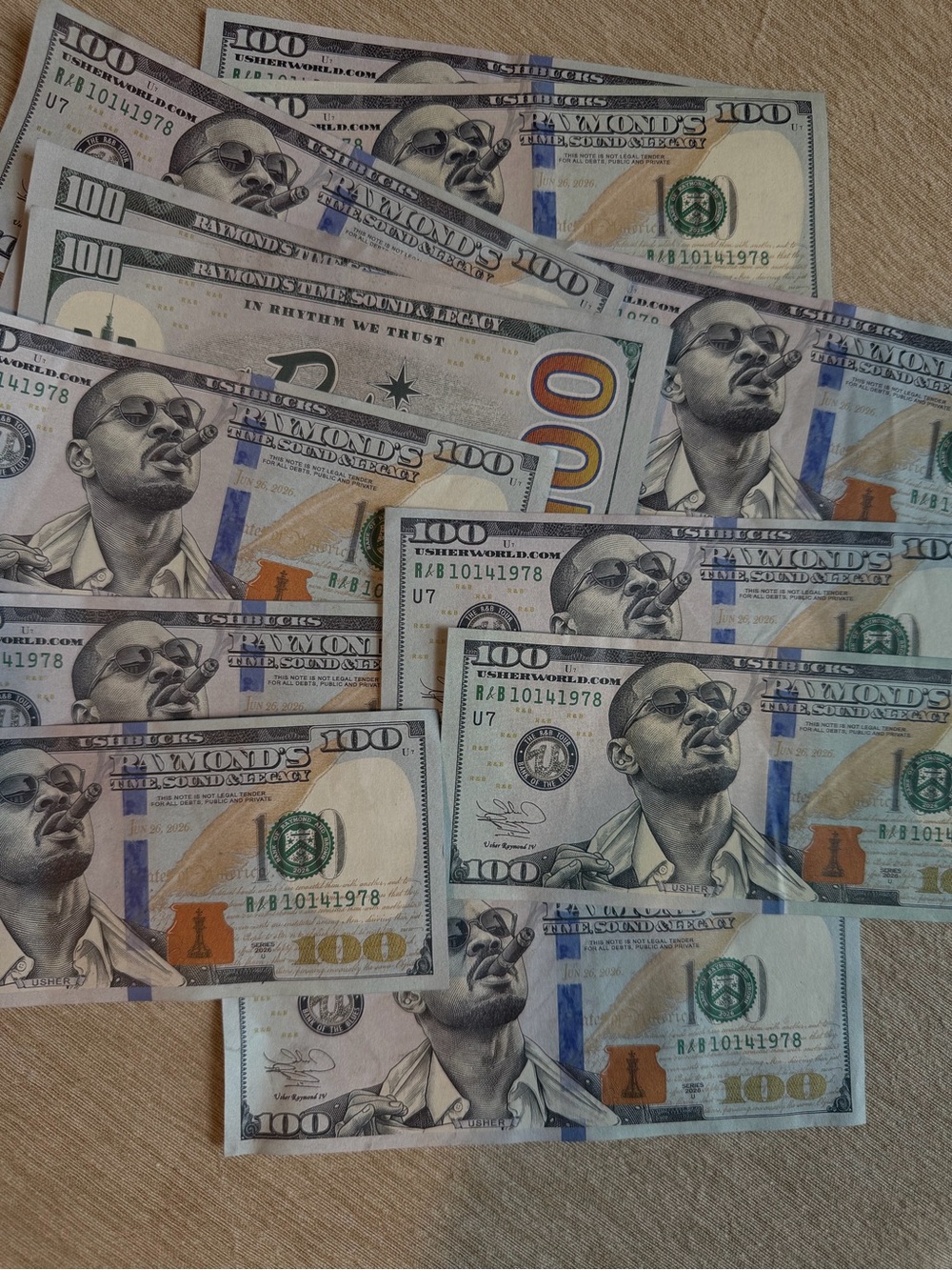 Exclusive Usher Bucks